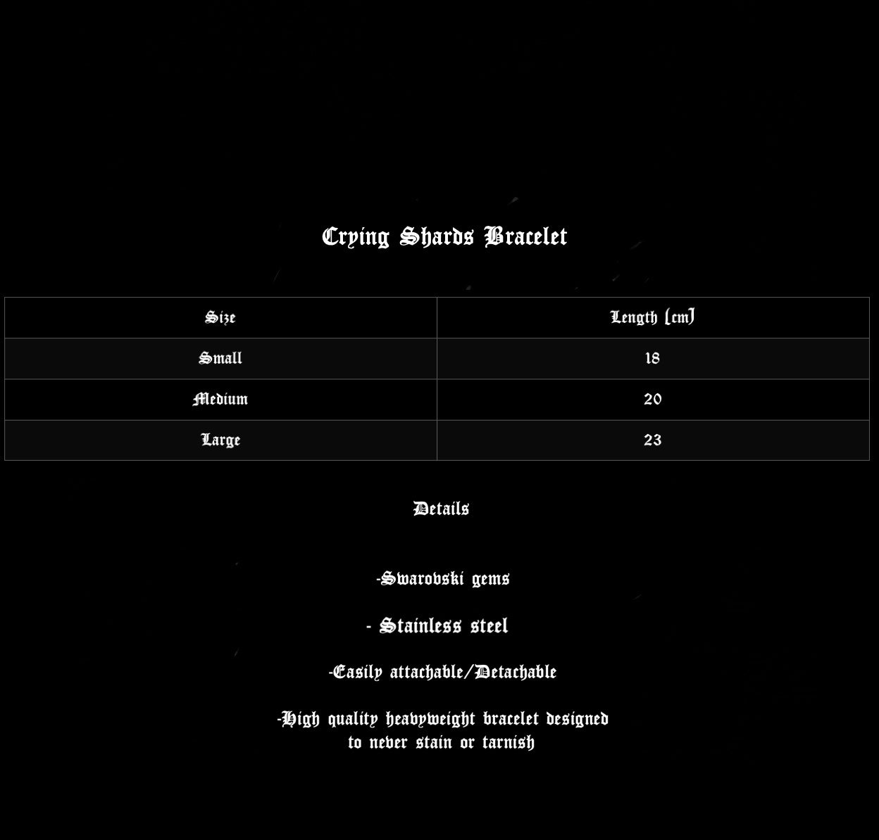 Crying Shards Bracelet