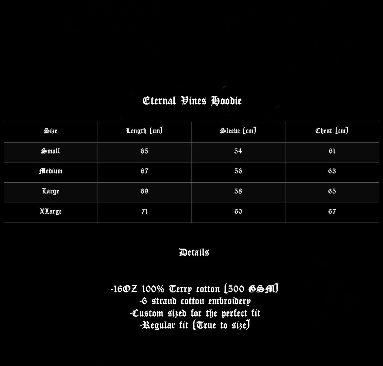 Eternal Vines Hoodie Ash Black