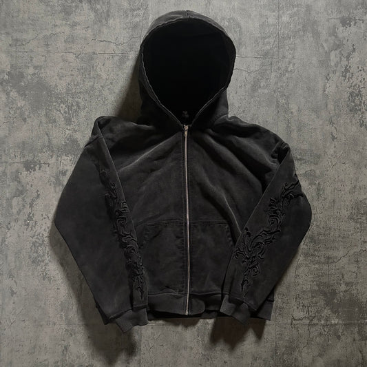 Eternal Vines Hoodie Ash Black