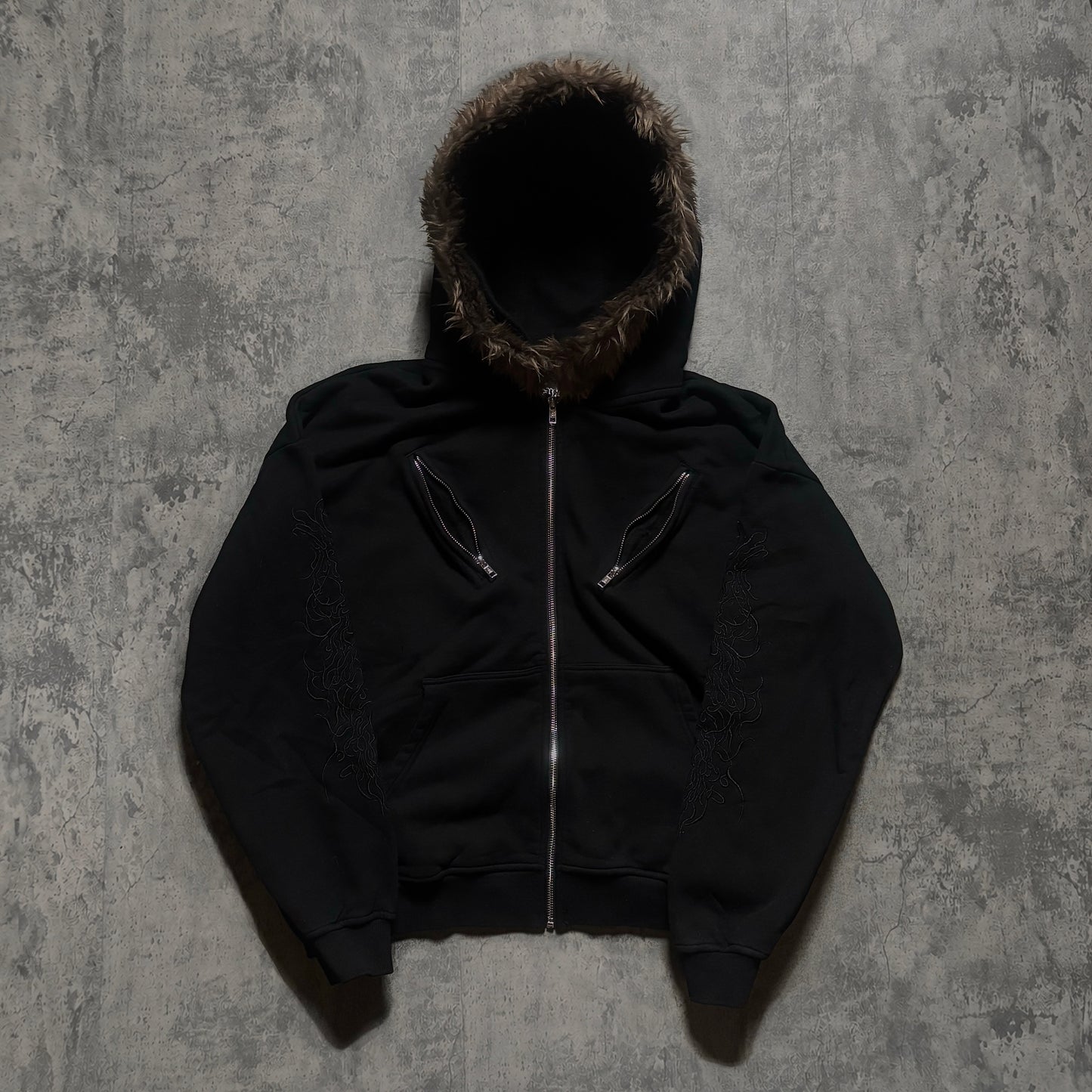 Ghost Thread Fur Hoodie