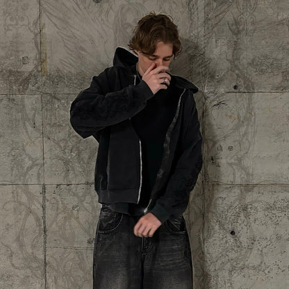 Eternal Vines Hoodie Ash Black