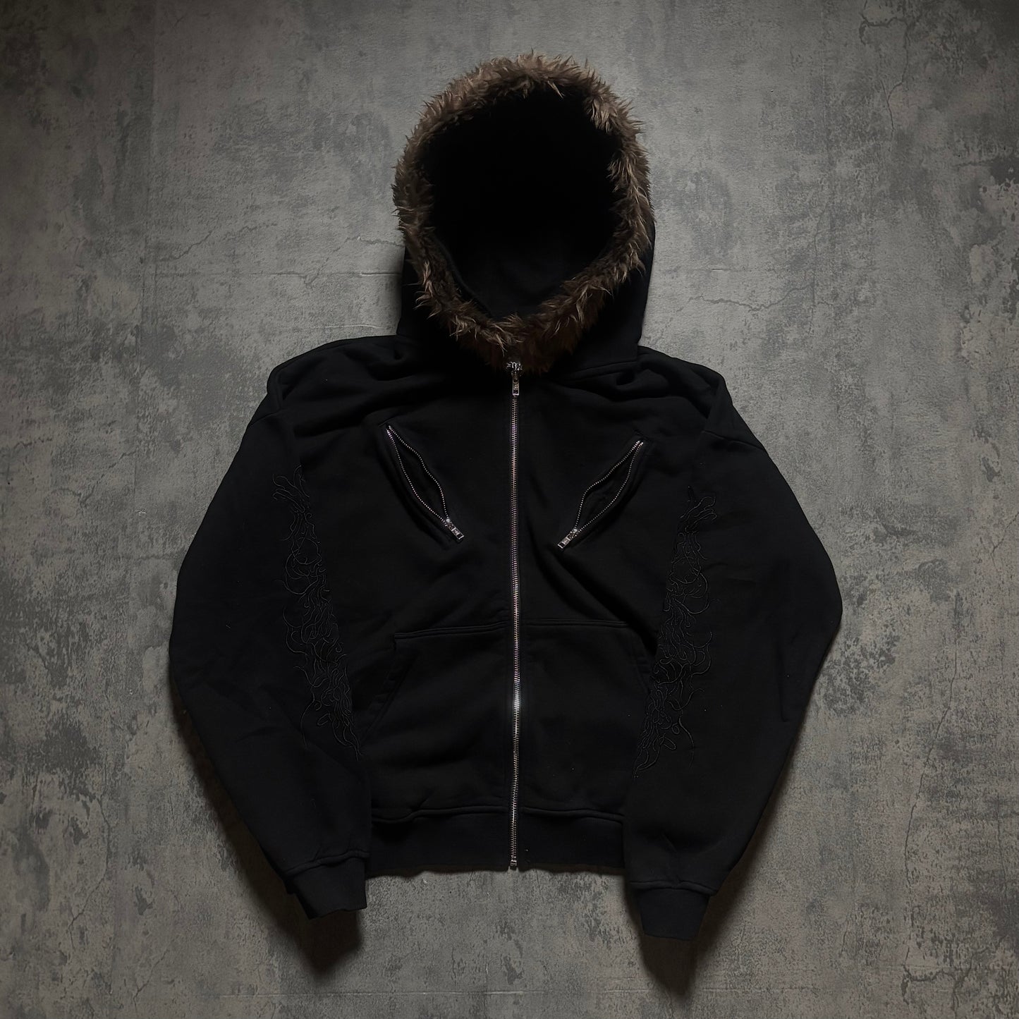 Ghost Thread Fur Hoodie