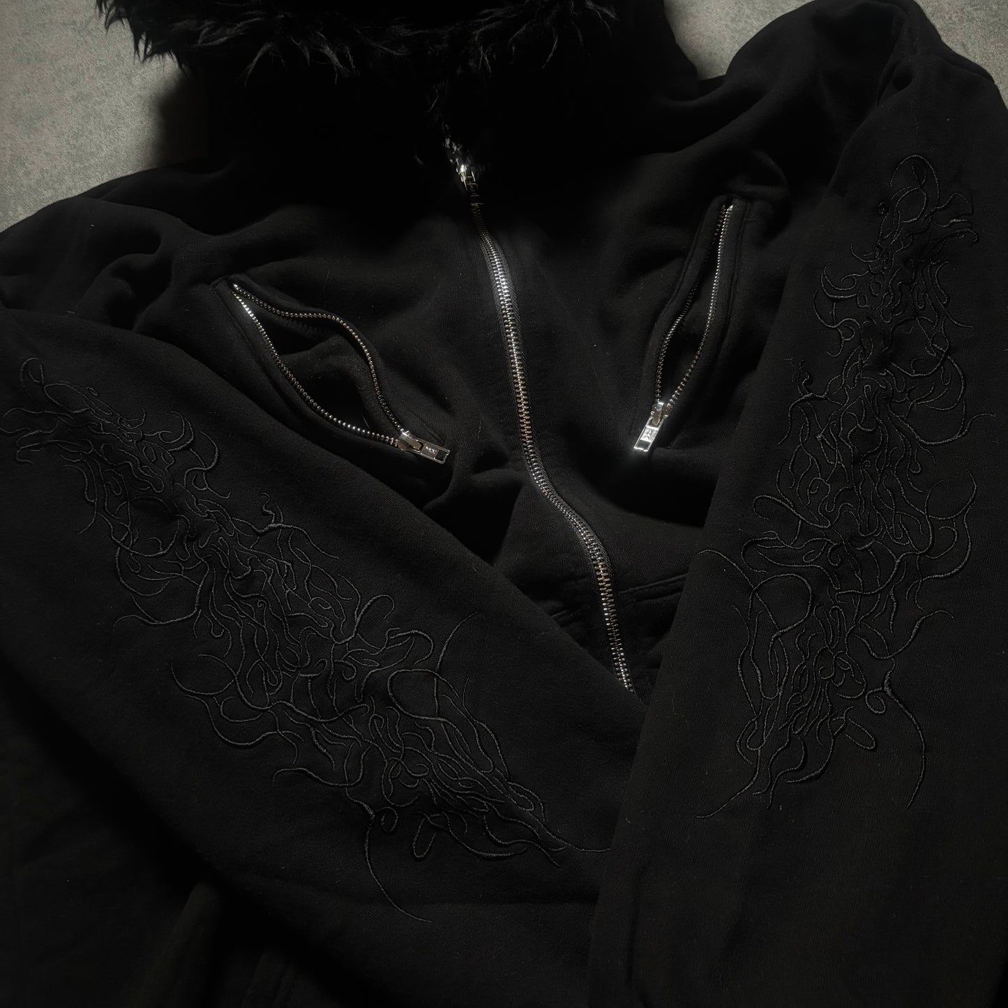 Ghost Thread Fur Hoodie