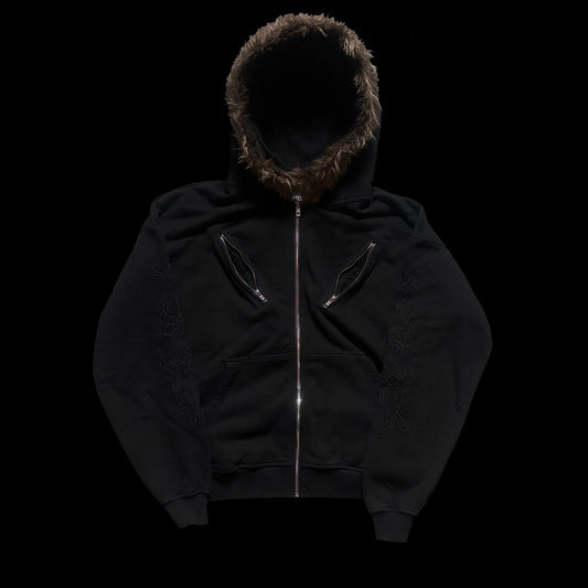 Ghost Thread Fur Hoodie