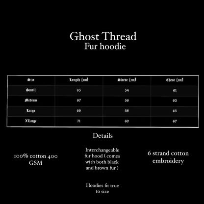 Ghost Thread Fur Hoodie